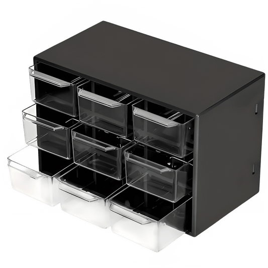 Multi - Grid Desktop Drawer Organizer for Jewelry and Cosmetics - The Reset Cart