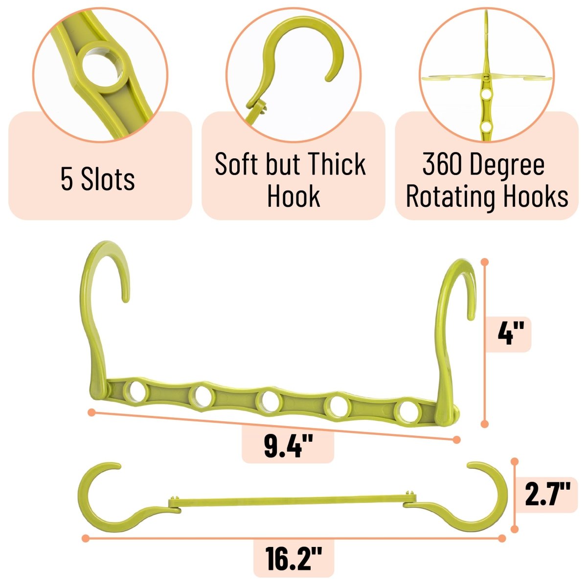 Mr. Pen - Space Saving Hangers, Black, 8 Pack, Clothes Organizers - Karalynne’s