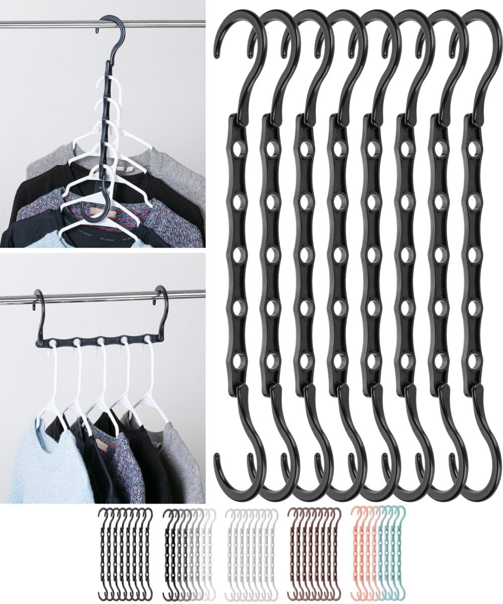 Mr. Pen - Space Saving Hangers, Black, 8 Pack, Clothes Organizers - Karalynne’s