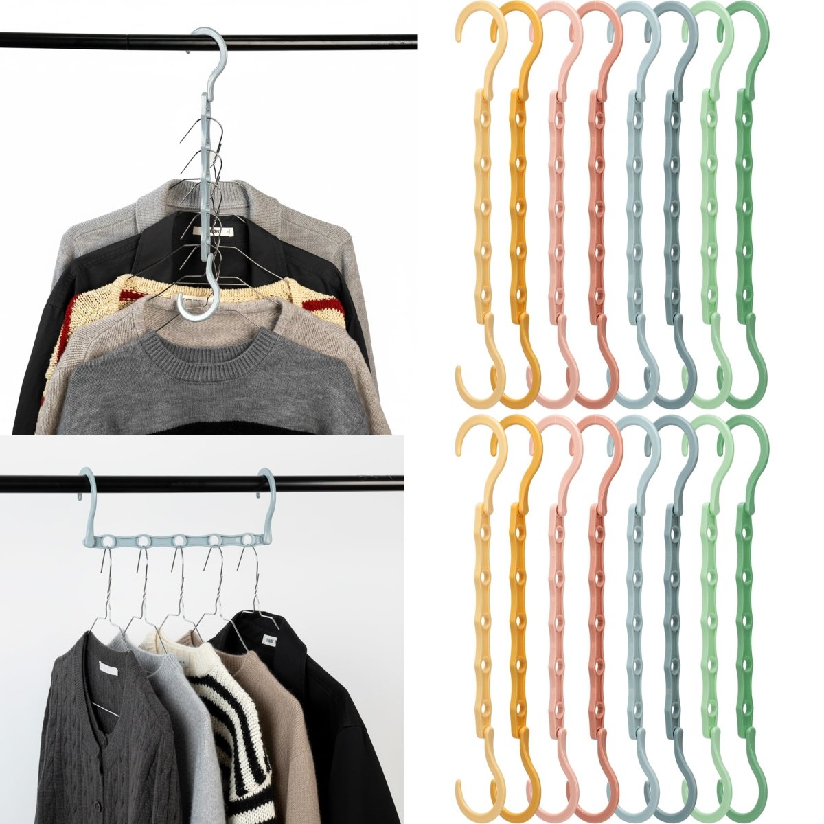Mr. Pen - Space Saving Hangers, Black, 8 Pack, Clothes Organizers - Karalynne’s