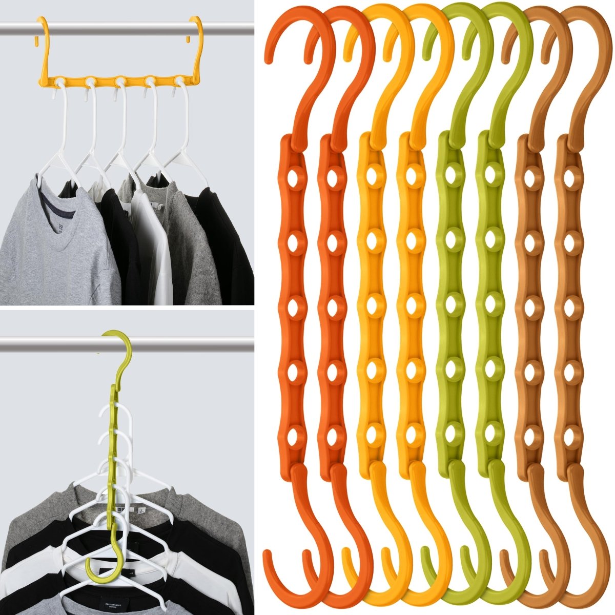 Mr. Pen - Space Saving Hangers, Black, 8 Pack, Clothes Organizers - Karalynne’s
