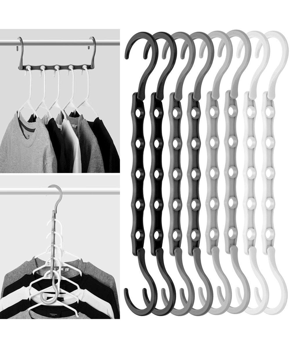 Mr. Pen - Space Saving Hangers, Black, 8 Pack, Clothes Organizers - Karalynne’s