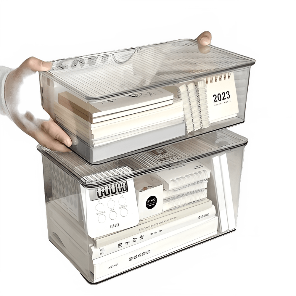 Transparent PET Desktop Storage Drawer Organizer Box - The Reset Cart