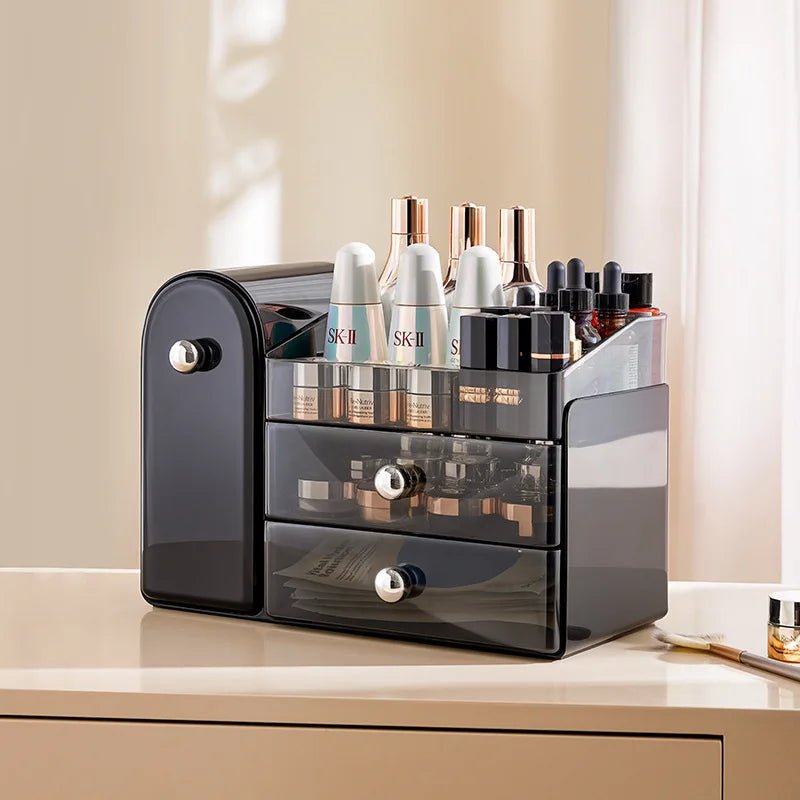 Large Capacity Plastic Desktop Makeup Organizer and Storage Drawer - The Reset Cart