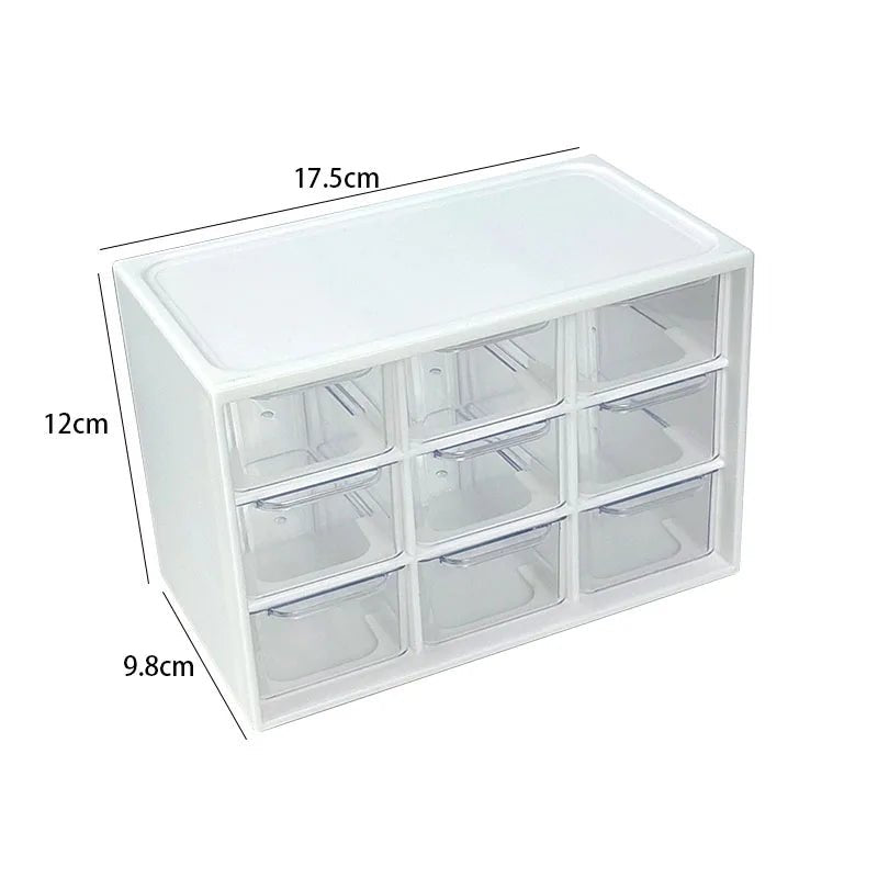 Multi - Grid Desktop Drawer Organizer for Jewelry and Cosmetics - The Reset Cart