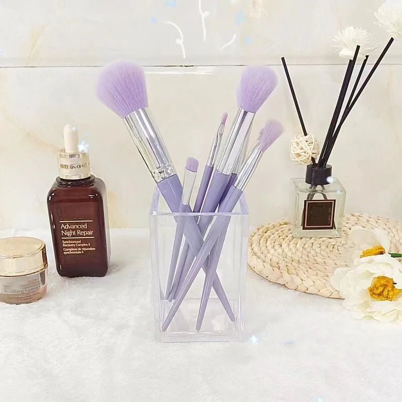 Clear Acrylic Desktop Organizer for Makeup Brushes and Pens - The Reset Cart