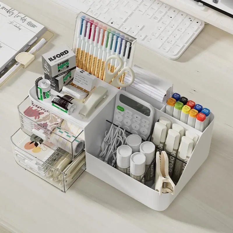 Divided Drawer Desktop Organizer for Stationery and Office Supplies - The Reset Cart
