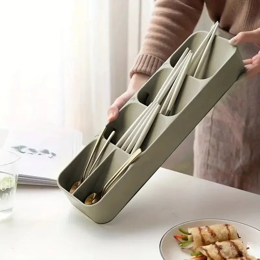 Angled Cutlery Organizer Tray for Kitchen Drawers - The Reset Cart