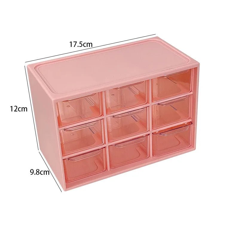 Multi - Grid Desktop Drawer Organizer for Jewelry and Cosmetics - The Reset Cart
