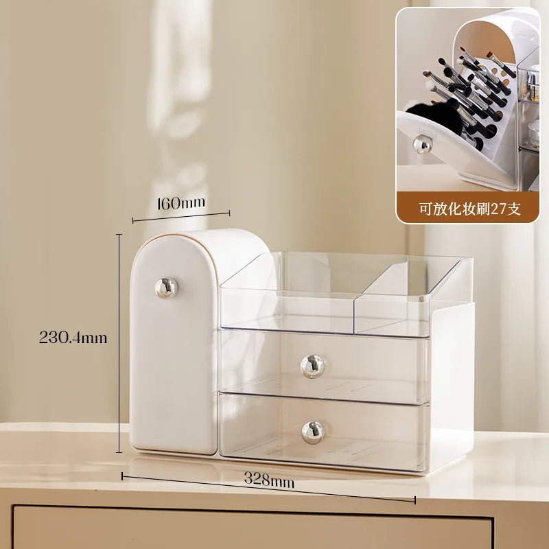 Large Capacity Plastic Desktop Makeup Organizer and Storage Drawer - The Reset Cart