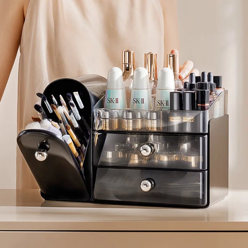Large Capacity Plastic Desktop Makeup Organizer and Storage Drawer - The Reset Cart