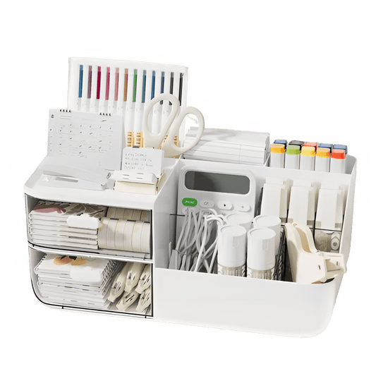 Divided Drawer Desktop Organizer for Stationery and Office Supplies - The Reset Cart