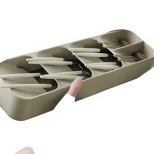 Angled Cutlery Organizer Tray for Kitchen Drawers - The Reset Cart